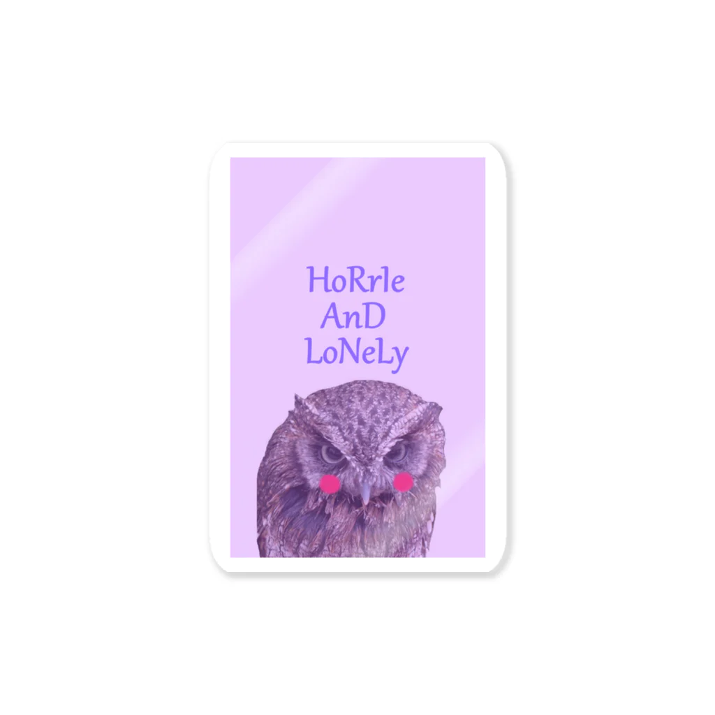 MY LONELY SPACEのCutie Owl (フクロウ) ステッカー