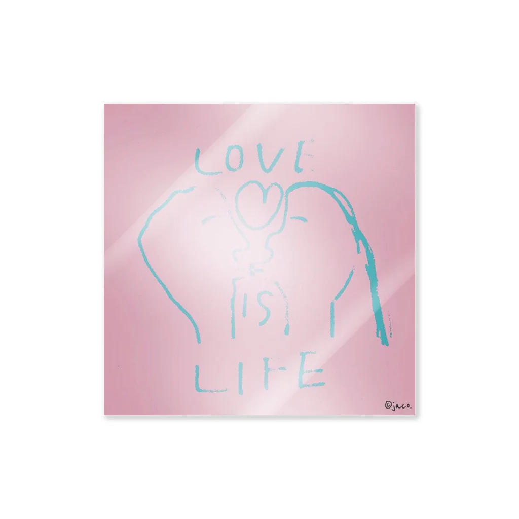 jaco.のLove is life sticker♡ ステッカー