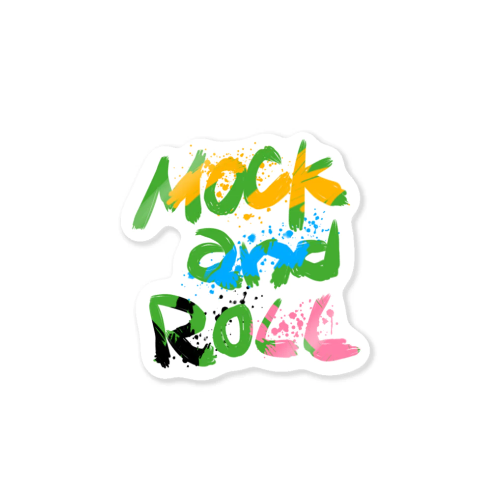 Mock’n RollのMOCK and ROLL 手書きロゴ Sticker