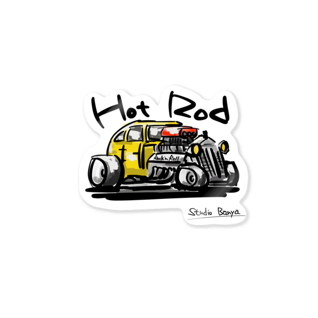 スタジオばんやのhotrod  ステッカー