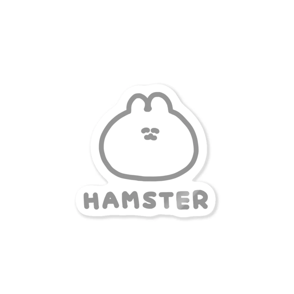 ナポリのSUZURIのHAMSTER ステッカー