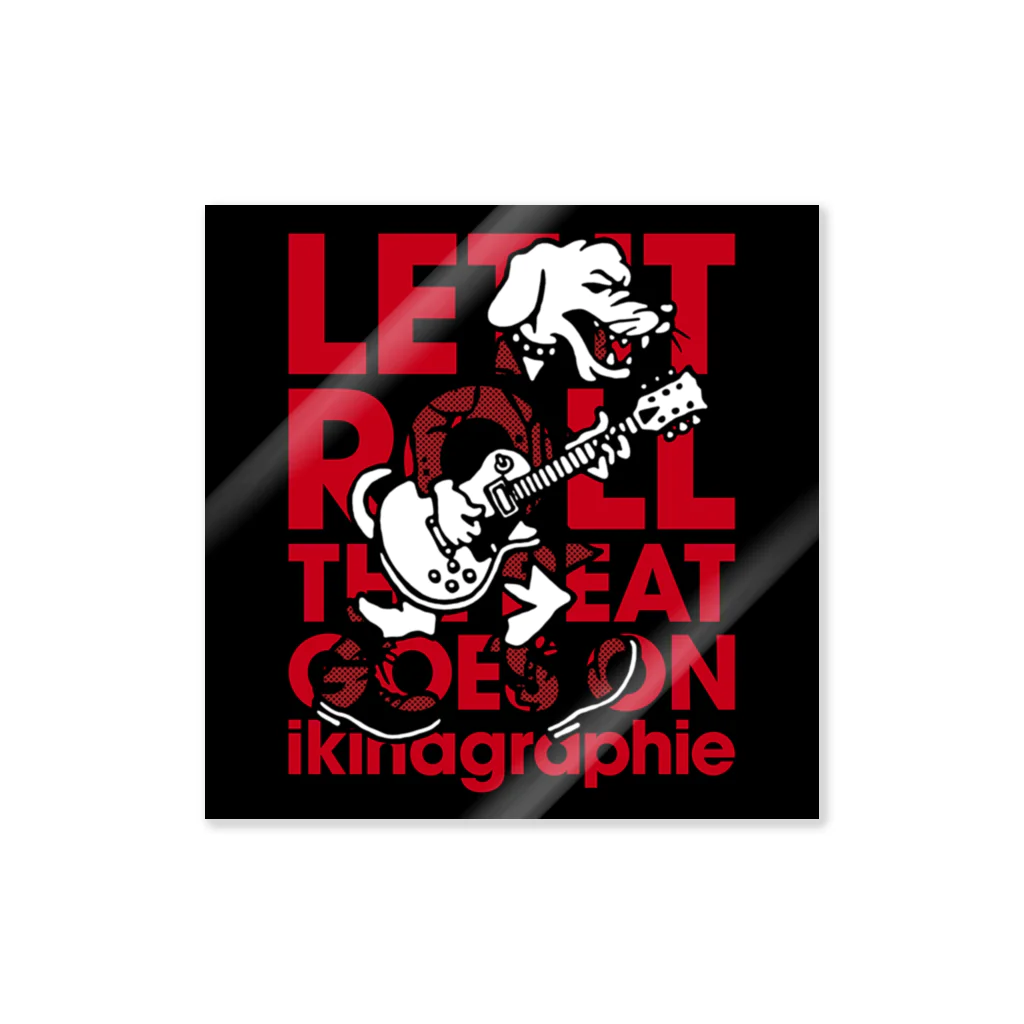 ikinagraphieのLET IT ROLL ステッカー