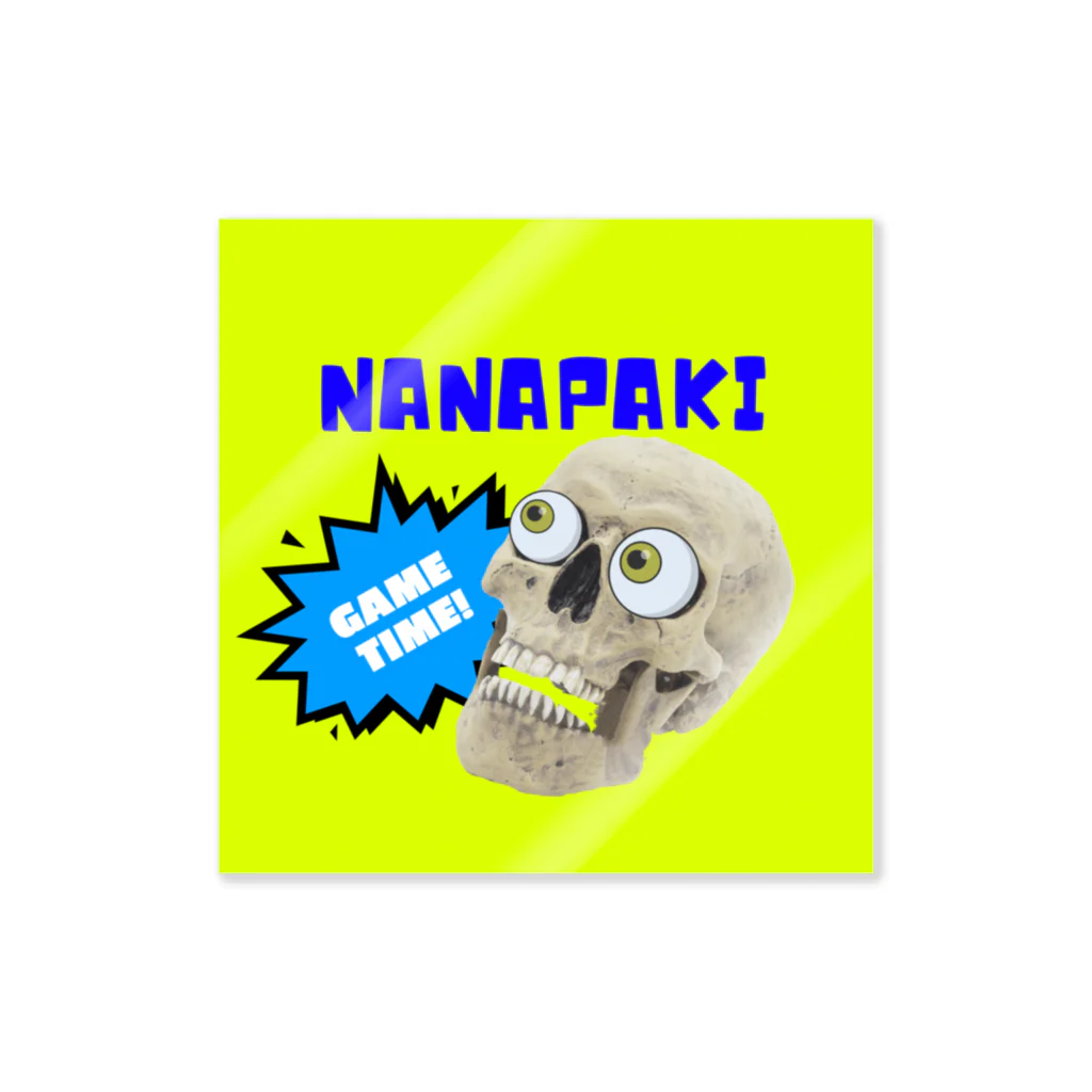 nanapaki official sexual casual gaming super shopのナナパキskull Piercer Sticker