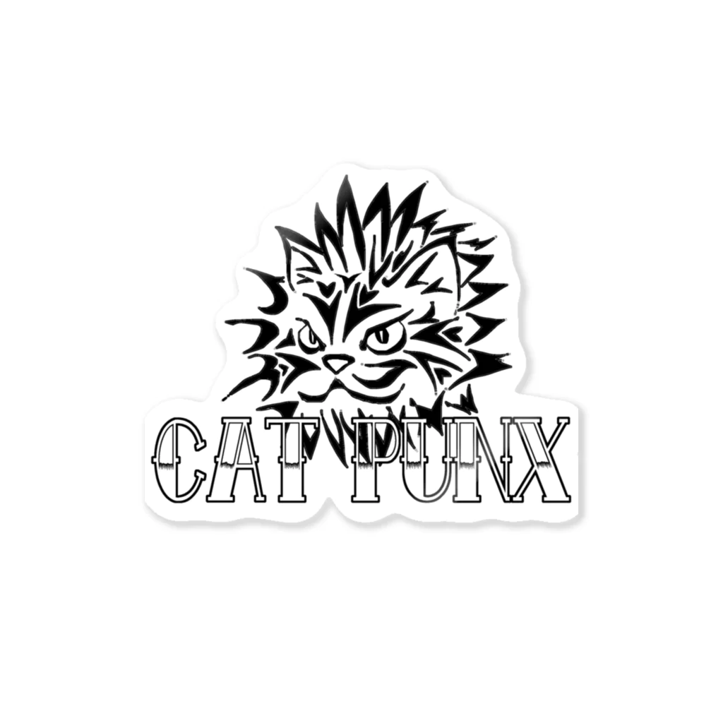 JUNK KING PUNXのCAT PUNX ステッカー