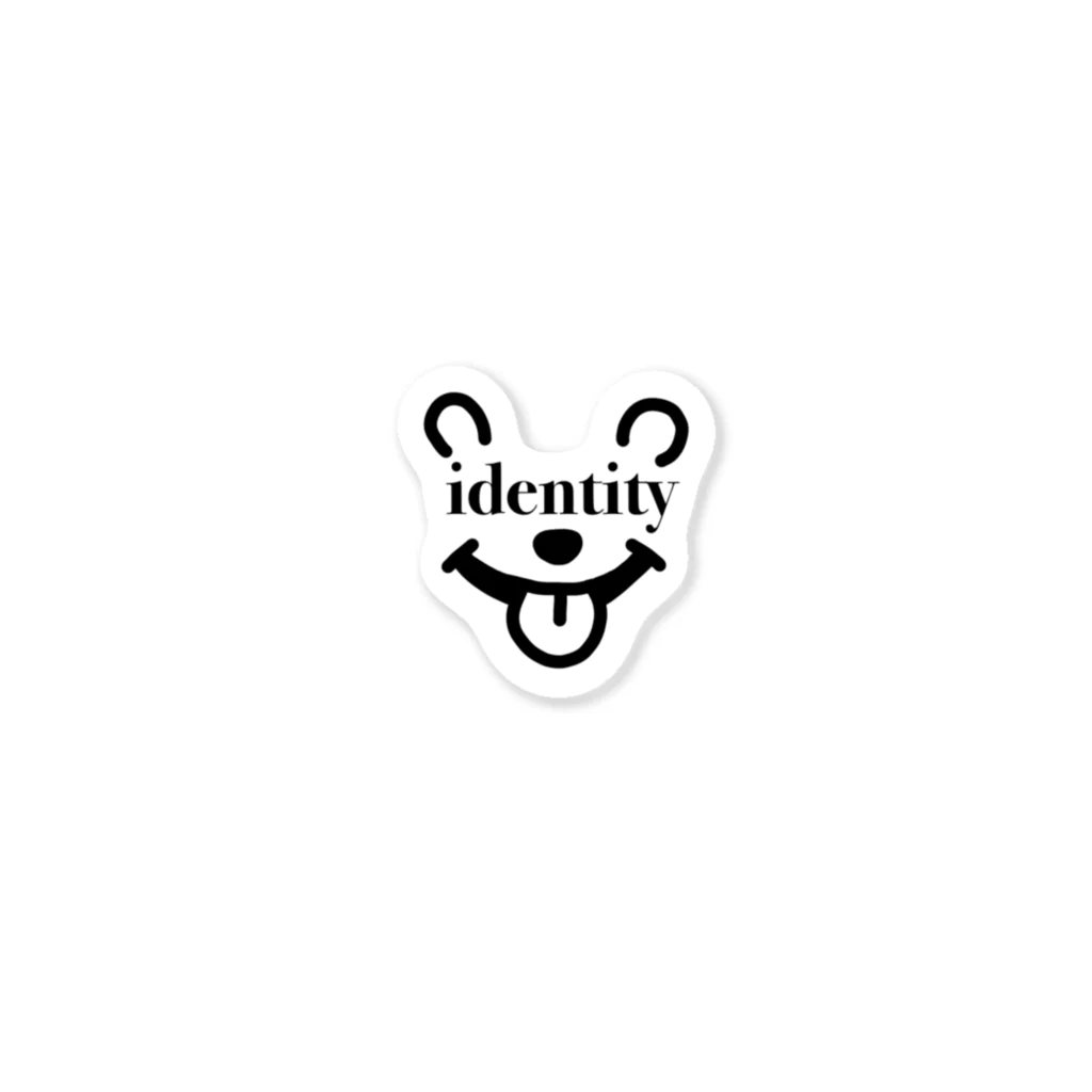 identityのidentity(クマ) ステッカー