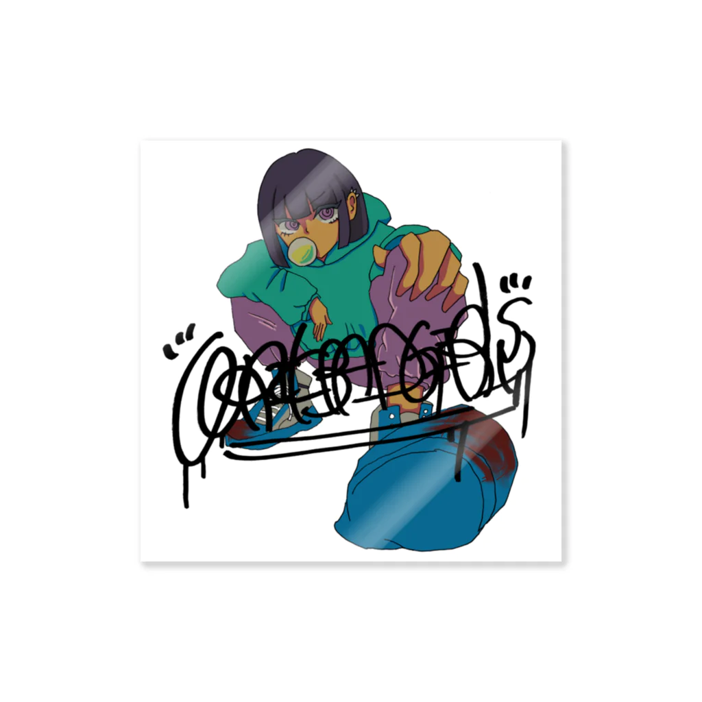 WRIKのWRIK 人蹴った子 Sticker