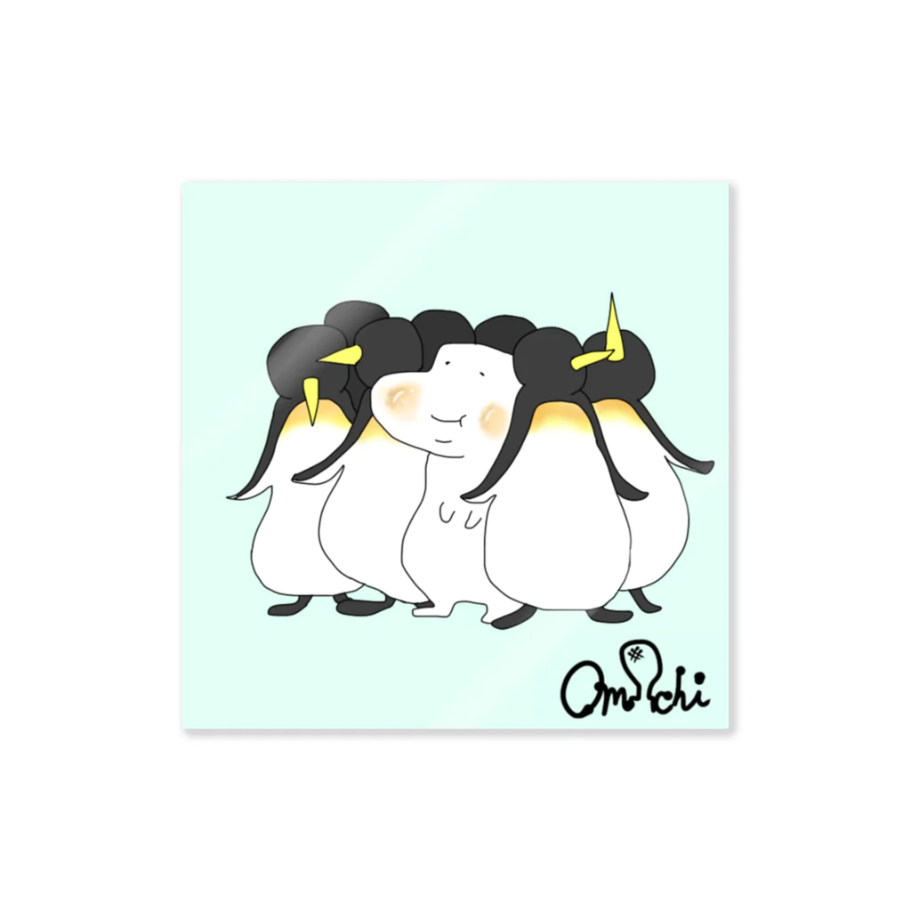 LM(れむ)のグッズショップのペンギンさんとおもちさん Sticker