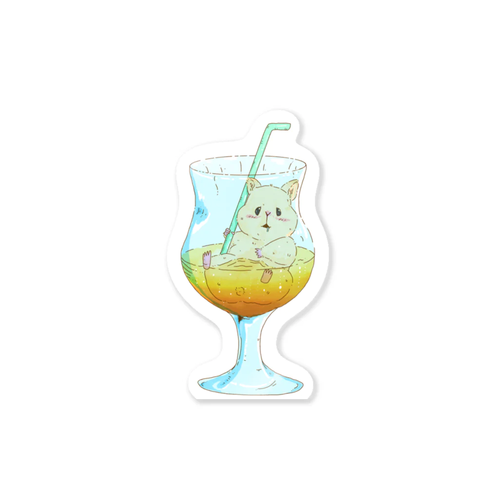 こんこんの🍹 ステッカー