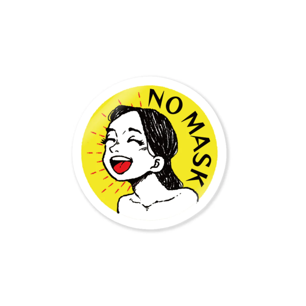 攪拌者のNOMASKステッカー Sticker