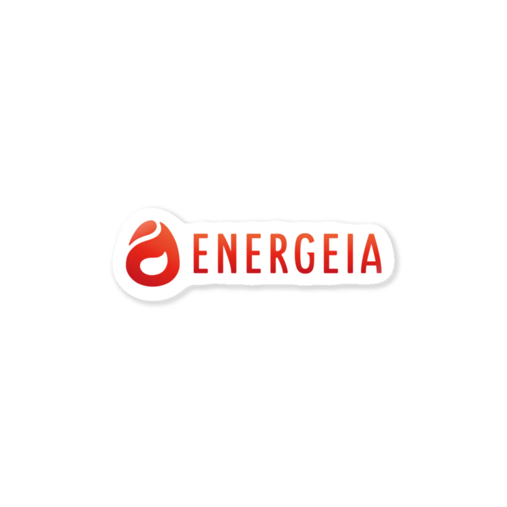 【公式】ENERGEIA（エネルゲイア）ECストアのENERGEIA公式（赤・左右） ステッカー