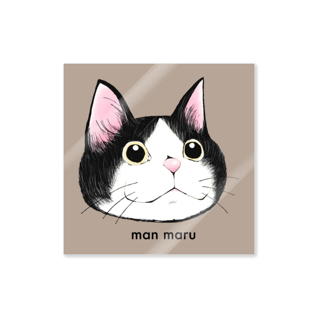 mao*maoのman maru ステッカー