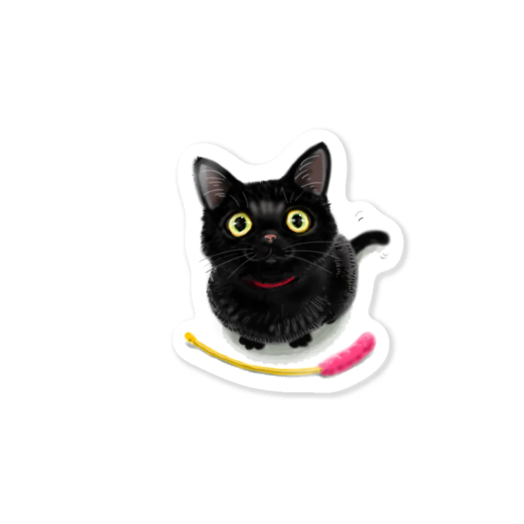 ちまき茶屋の黒猫のこねこ Sticker