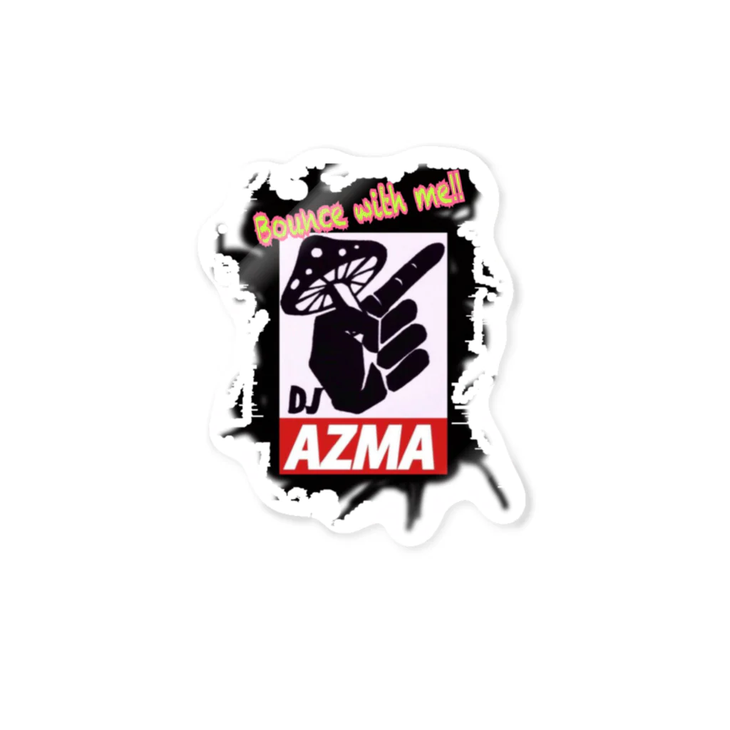 AZMAの商店✨🍄✨DJ AZMA＆エリアCグッズ🎶のDJ AZMA アートロゴ✨🍄 Sticker