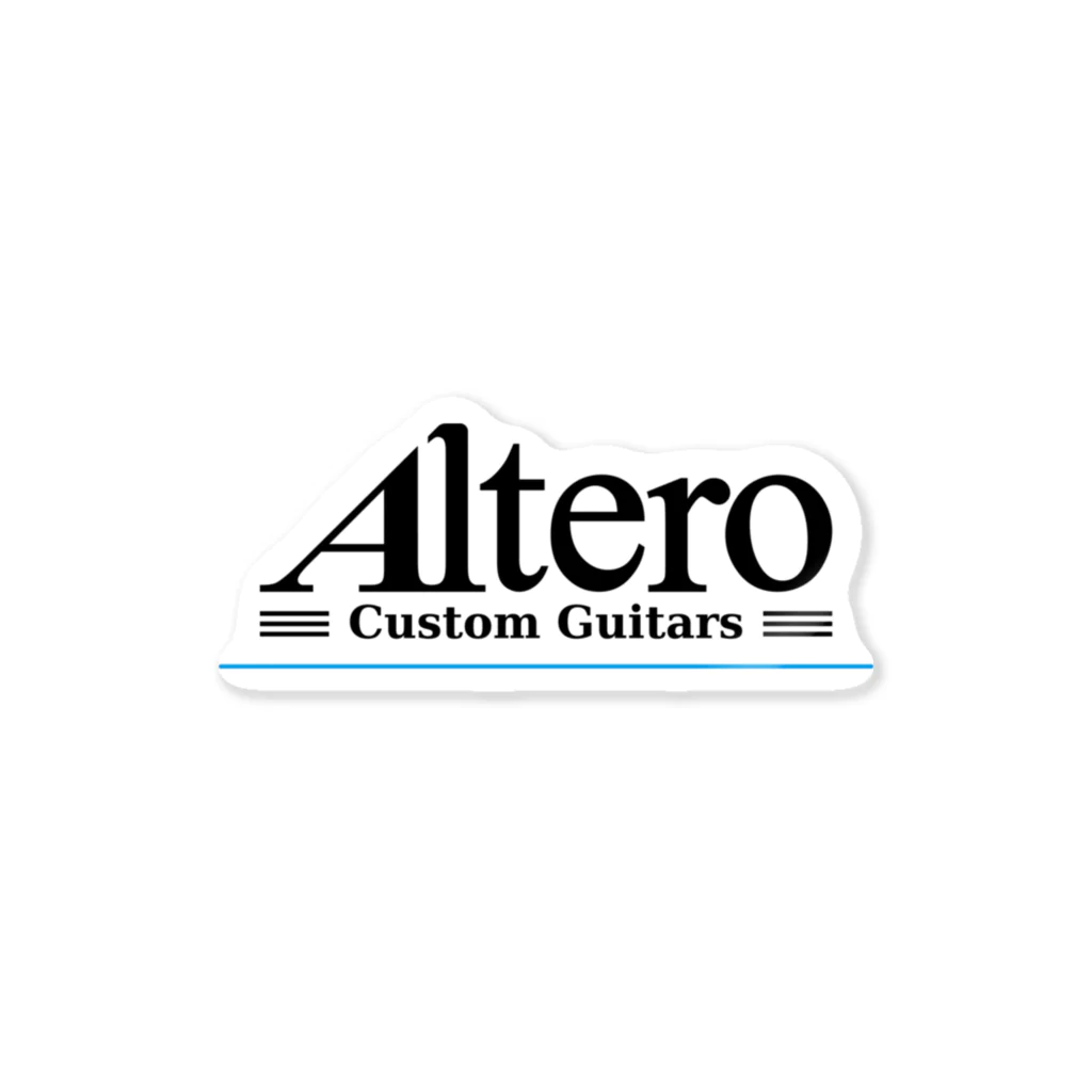 Altero_Custom_GuitarsのAltero Custom Guitars02（淡色向け） ステッカー
