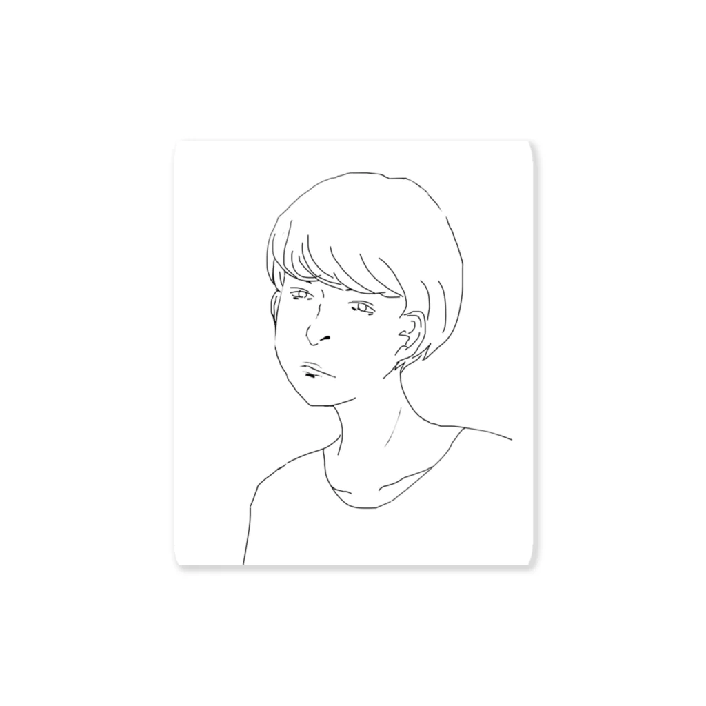 きののボブ男子 Sticker