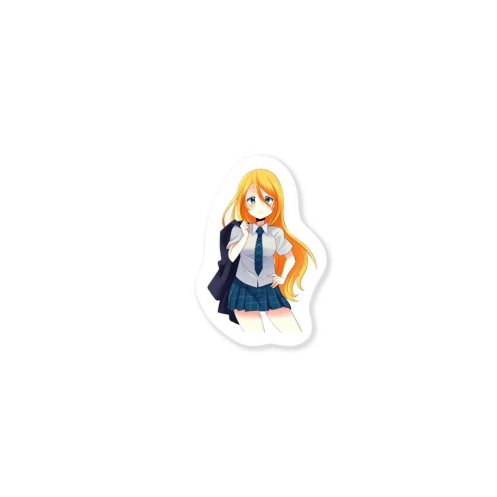 ミウラのイワーナちゃんステッカー Sticker