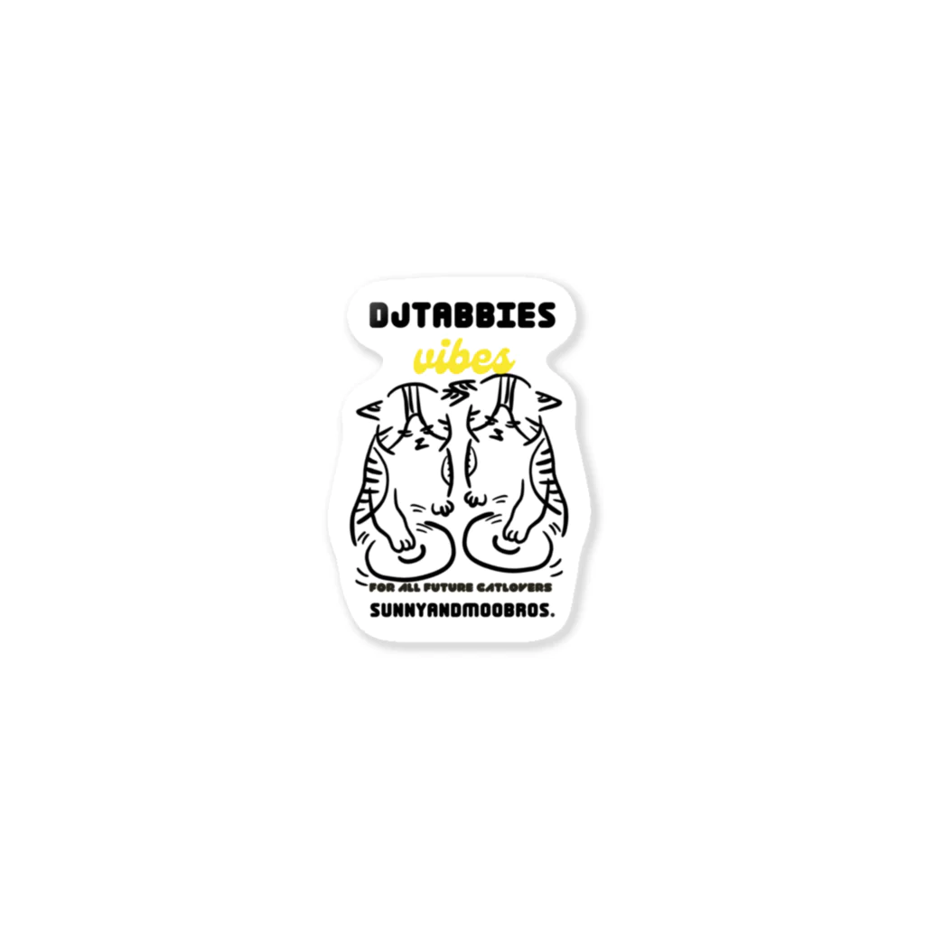 SUNNYANDMOOBROS. SUZURI店のDJTABBIES Sticker