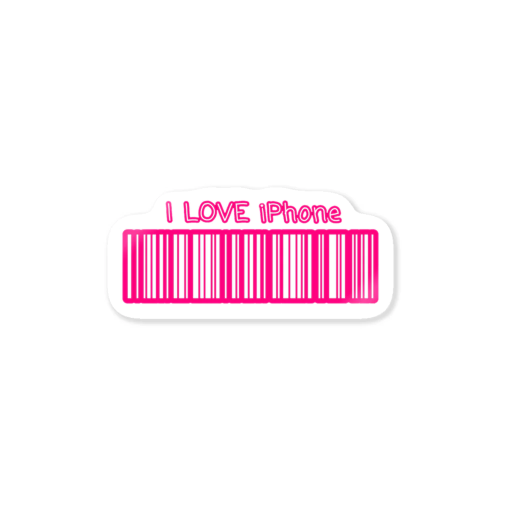 hak_QSのI love iPhone ステッカー