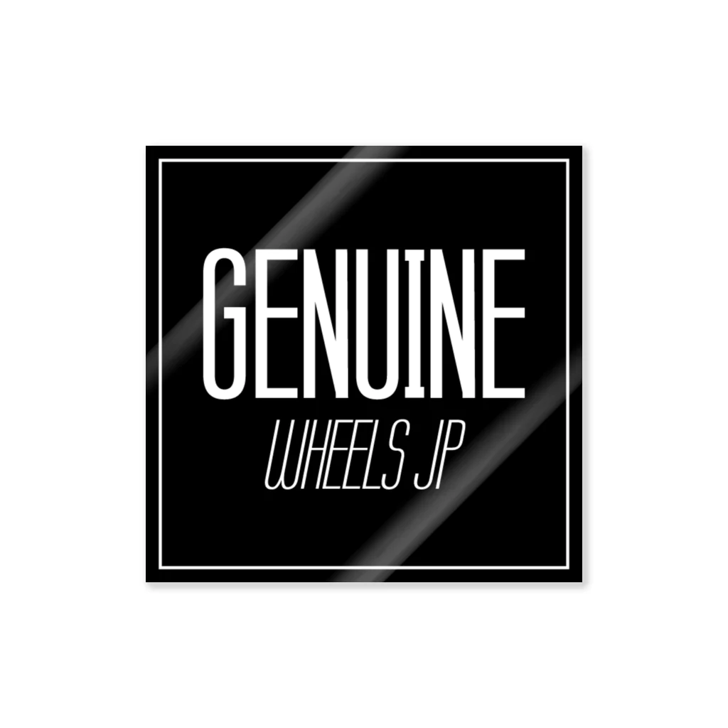 GENUINE WHEELS JP "the STORE"のlogo decal OG "box" ステッカー