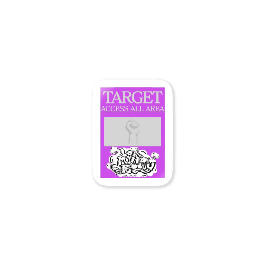 Low Mind GroovyのTarget Access All Area ステッカー ステッカー