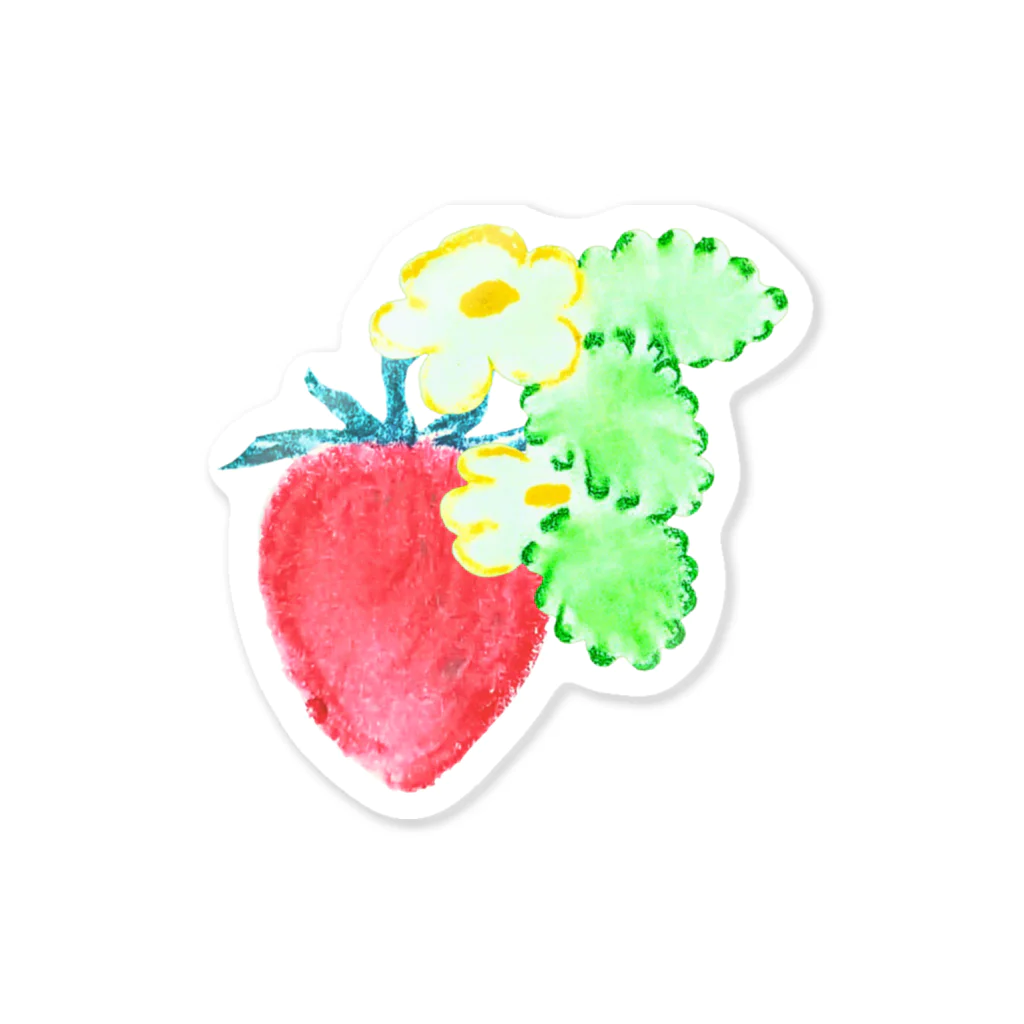 moiの苺 natural Sticker