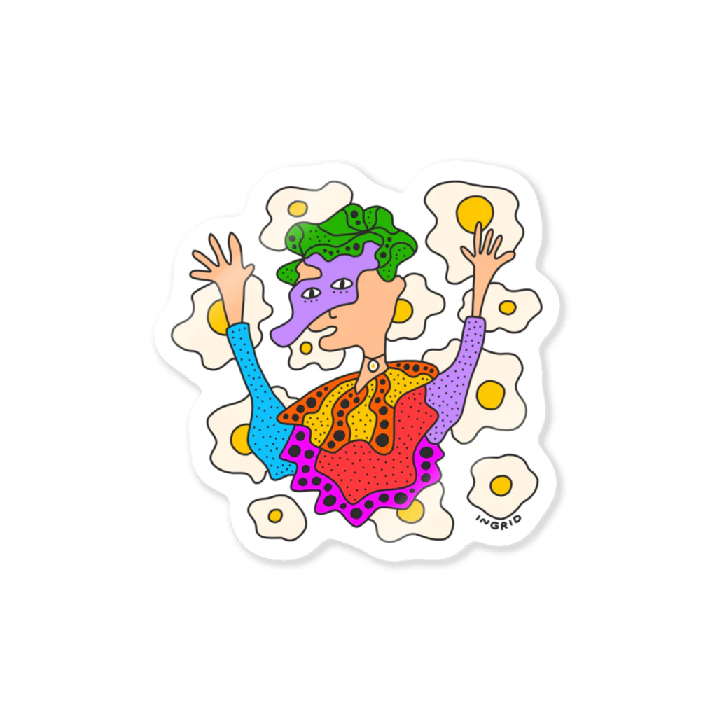 INGRIDの目玉焼きマン🍳 Sticker