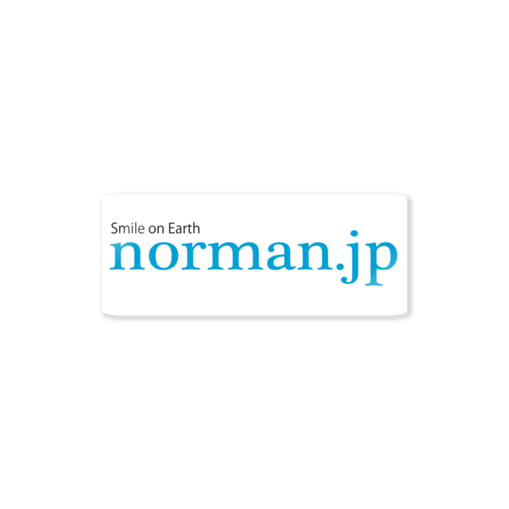 normanjpのnorman.jpロゴシリーズ ステッカー