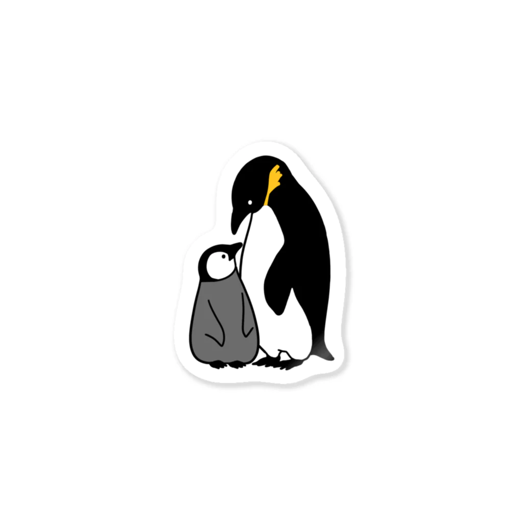 やえのおやこペンギン Sticker