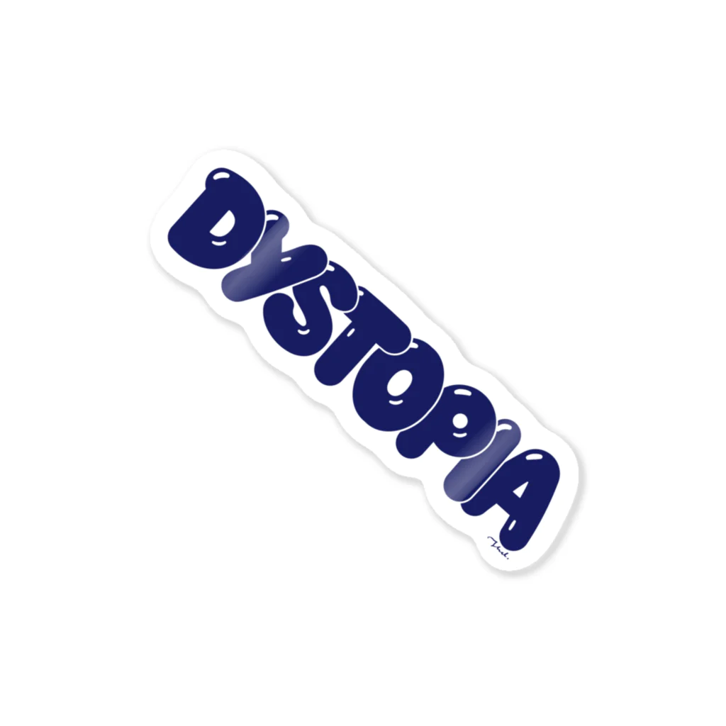 mastertape™のDystopia (Bubble Logo) ステッカー