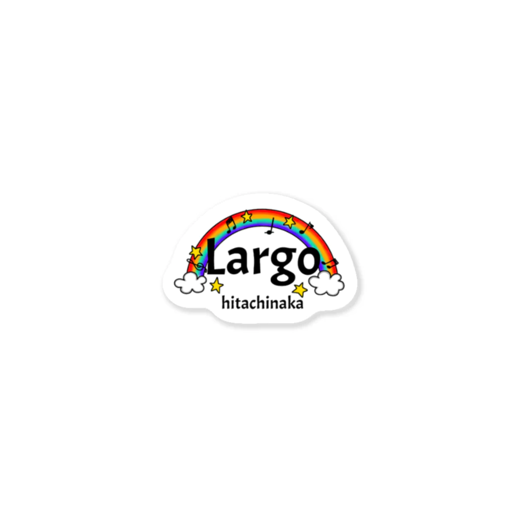 Largo_hitachinakaのロゴプリント Sticker