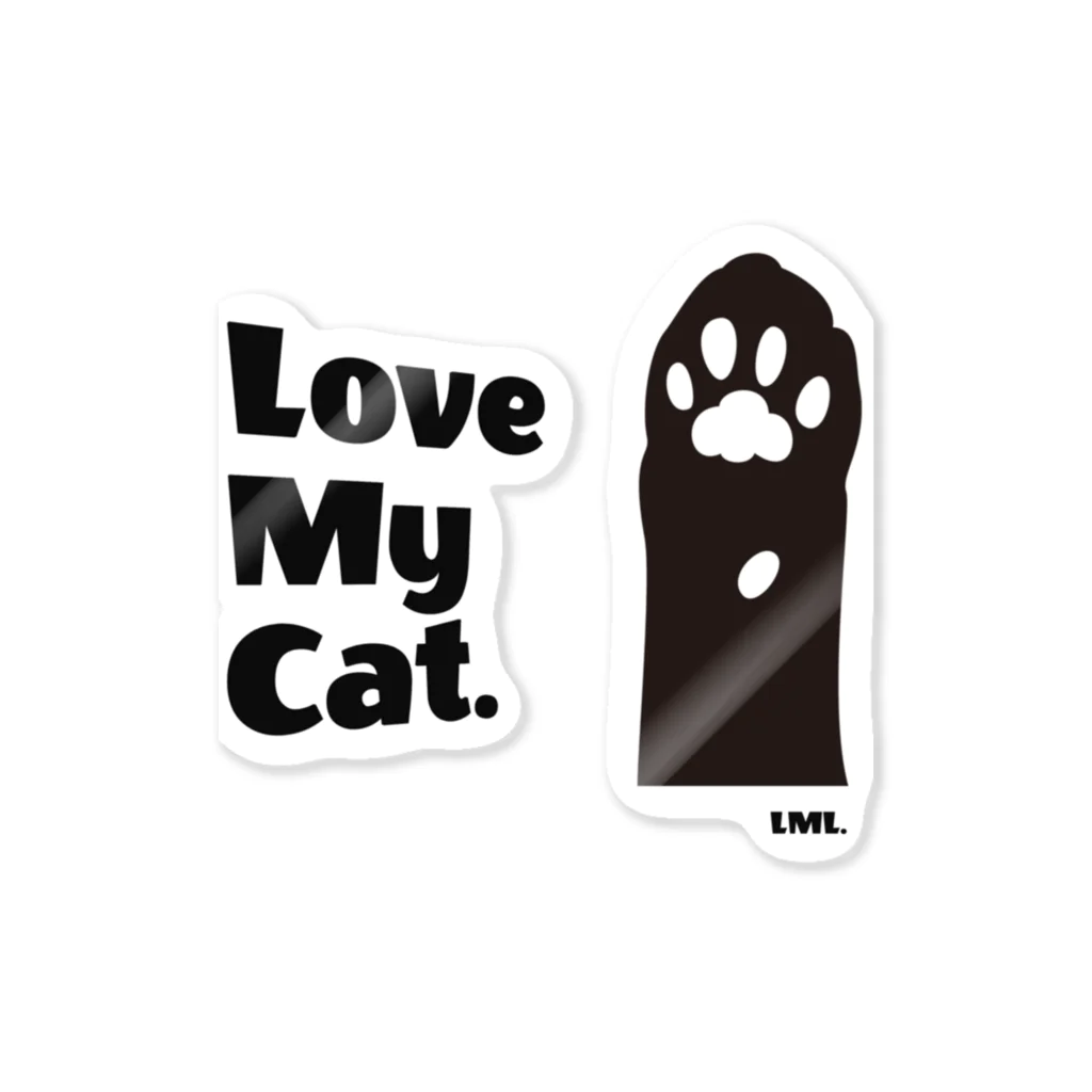 Love My Local ～LML～のLML- Love My Cat.002 ステッカー