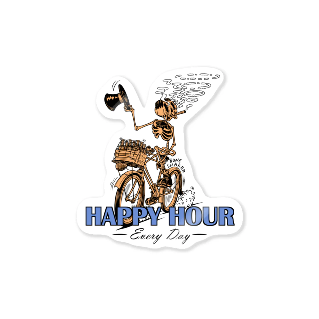 nidan-illustrationの"HAPPY HOUR"(clr) #1 ステッカー