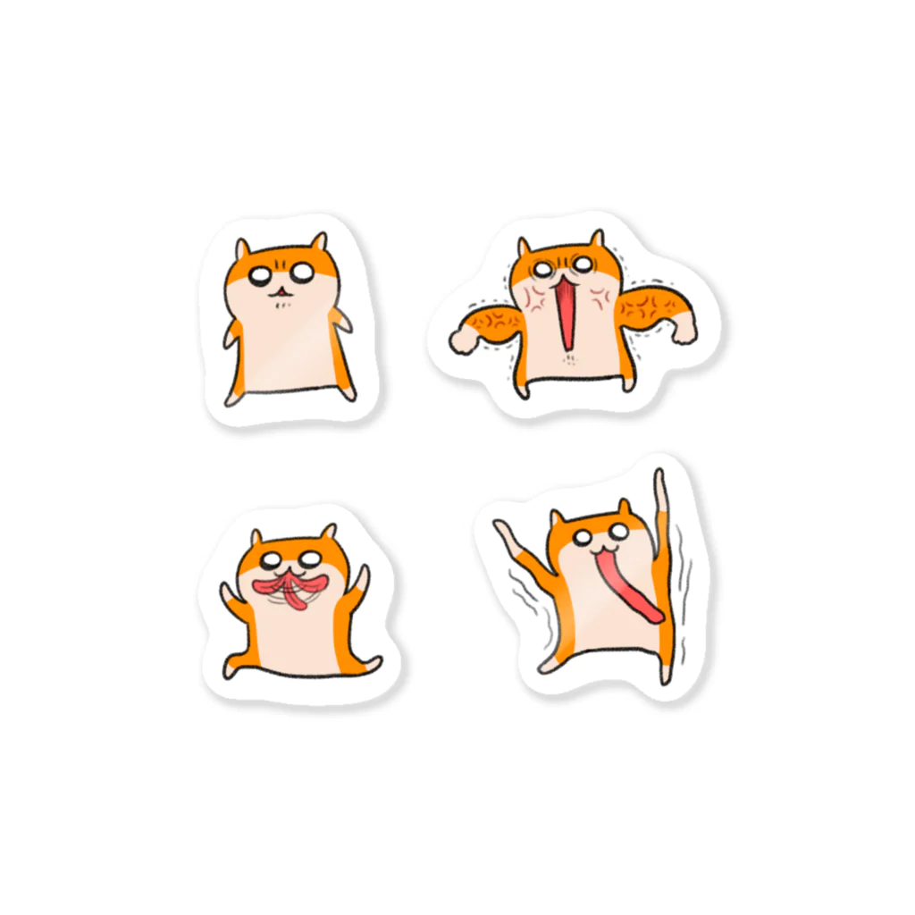 NORICOPOの貼れるクソハムちゃん Sticker