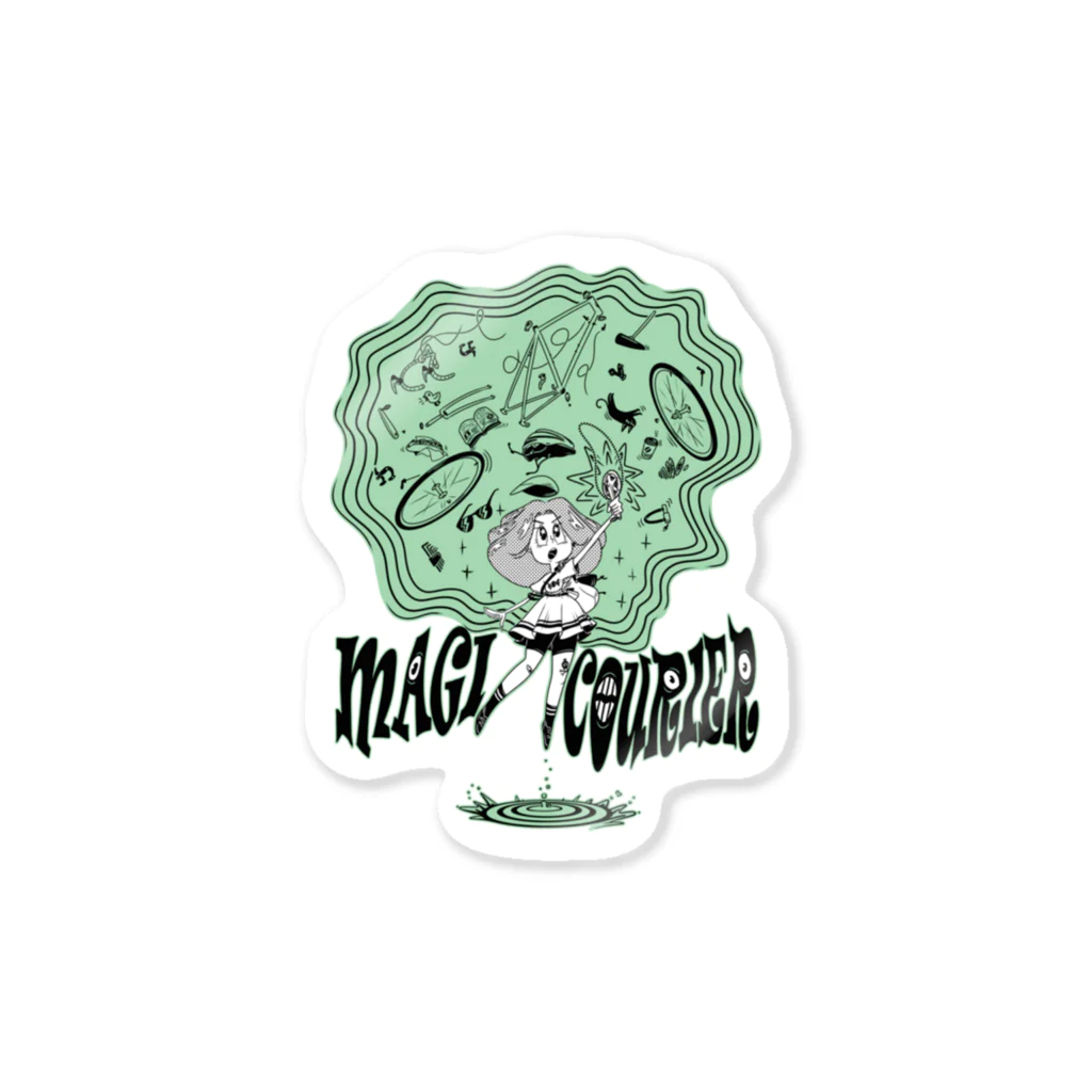 nidan-illustrationの“MAGI COURIER” green #1 Sticker