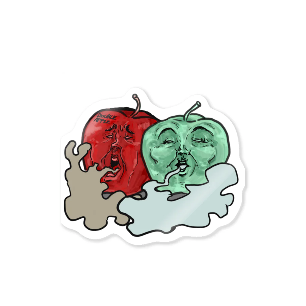 カラバク舎のダブルアップル Sticker