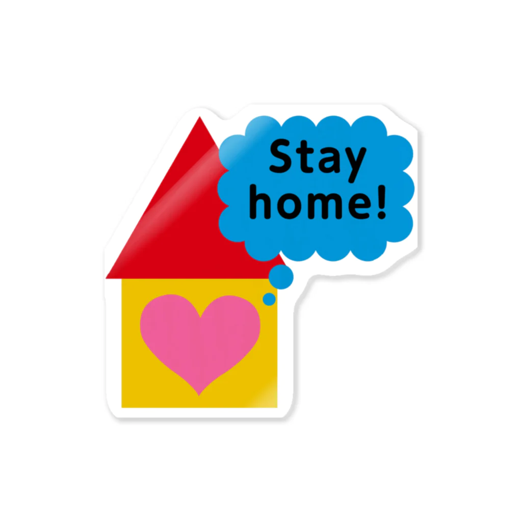 T.A.P.OFFICE's shopのStay home Sticker