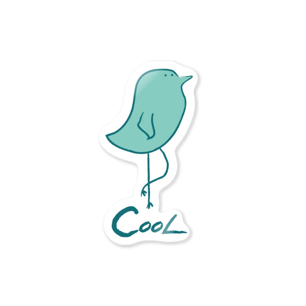 コンブのCoolな鳥 Sticker