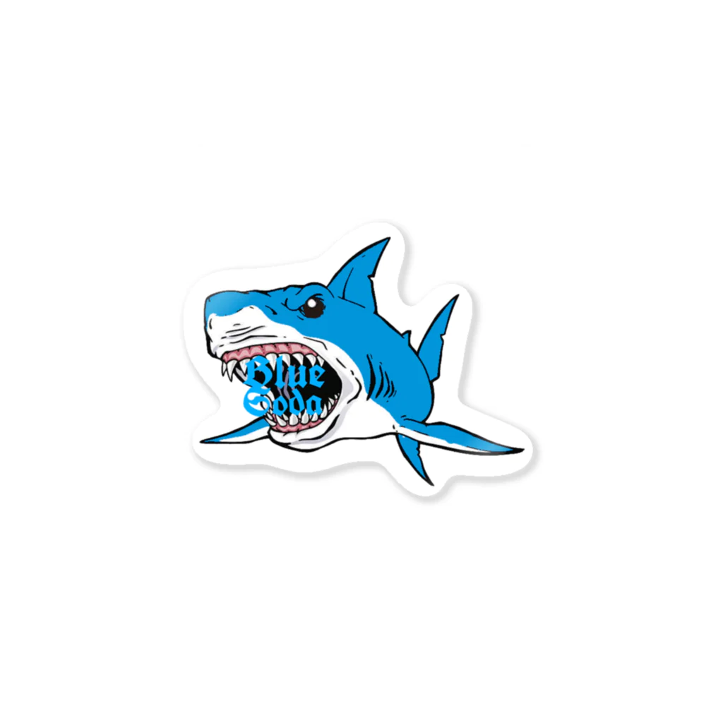 Blue Sodaの shark sticker (Blue Soda) ステッカー