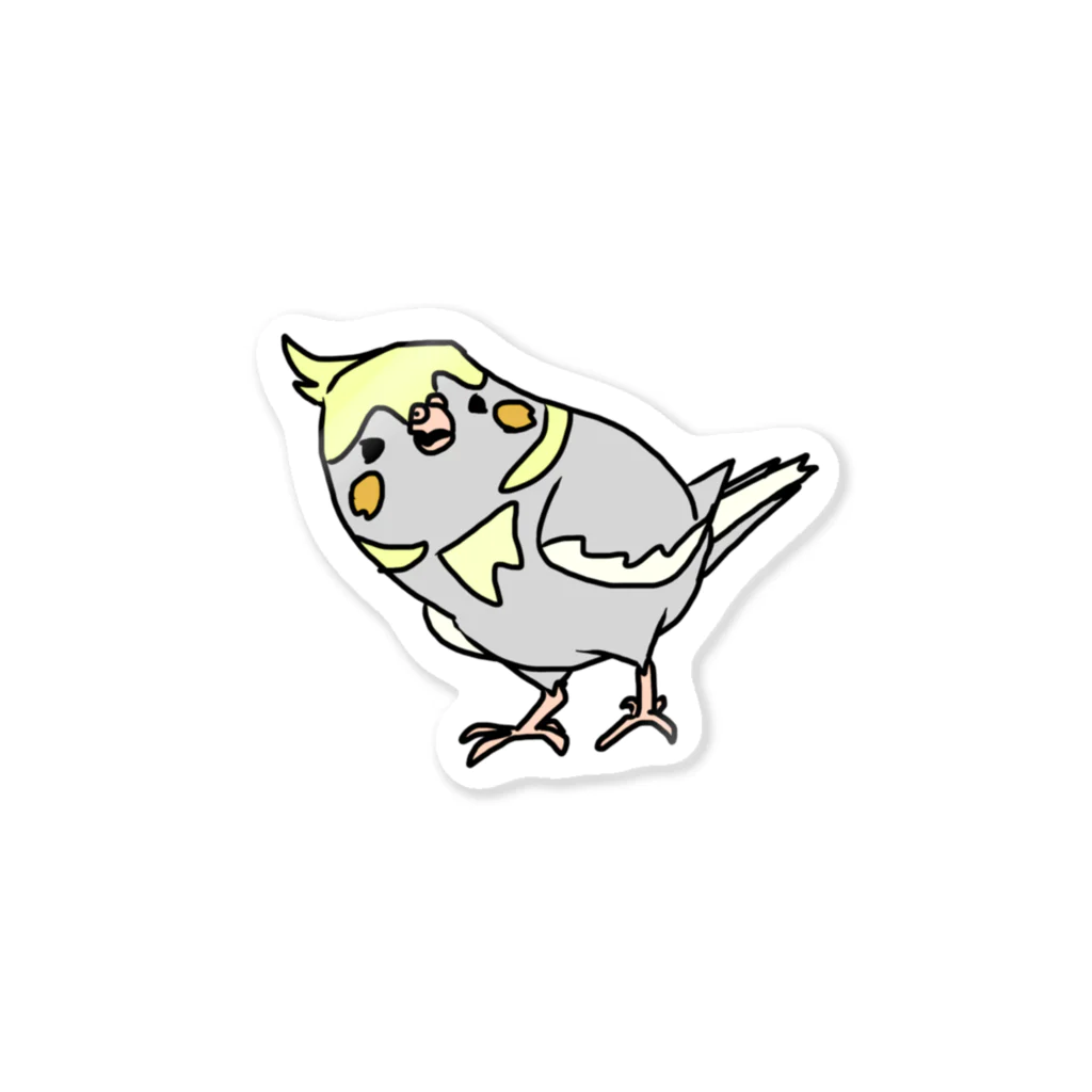 one-naacoのオカメインコ(ノーマルパイド)ステッカー Sticker