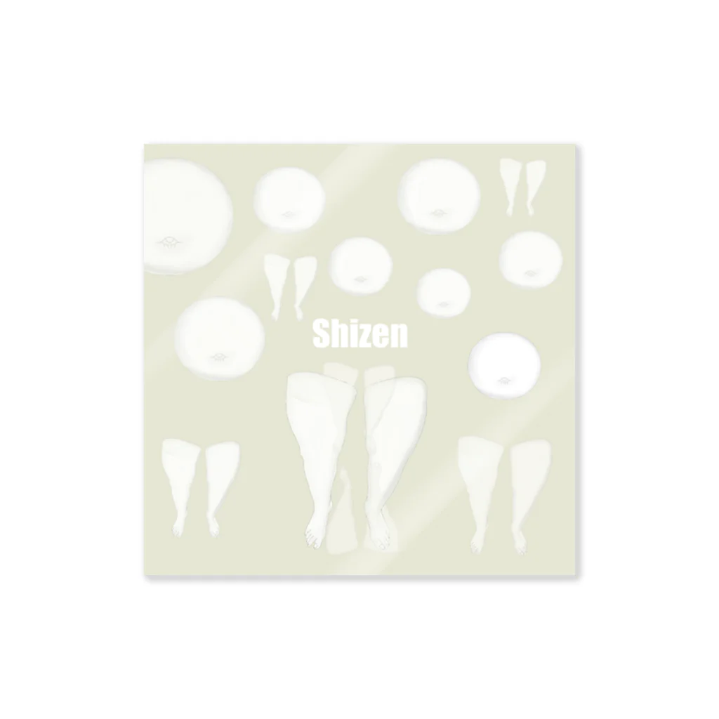 n[×]shizenのsimple n[×]shizen ステッカー