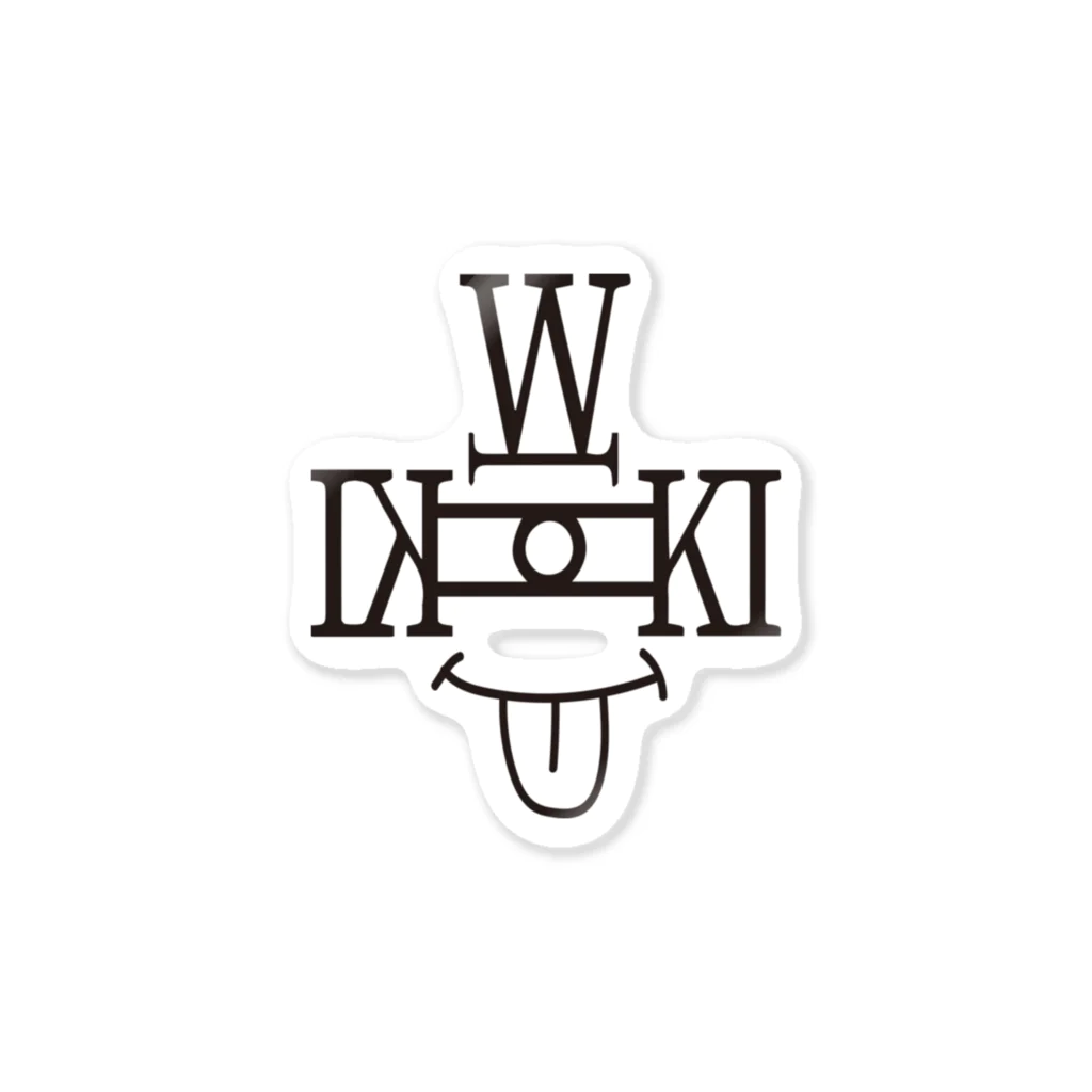 WU=KIIのWU=KII LOGO ステッカー