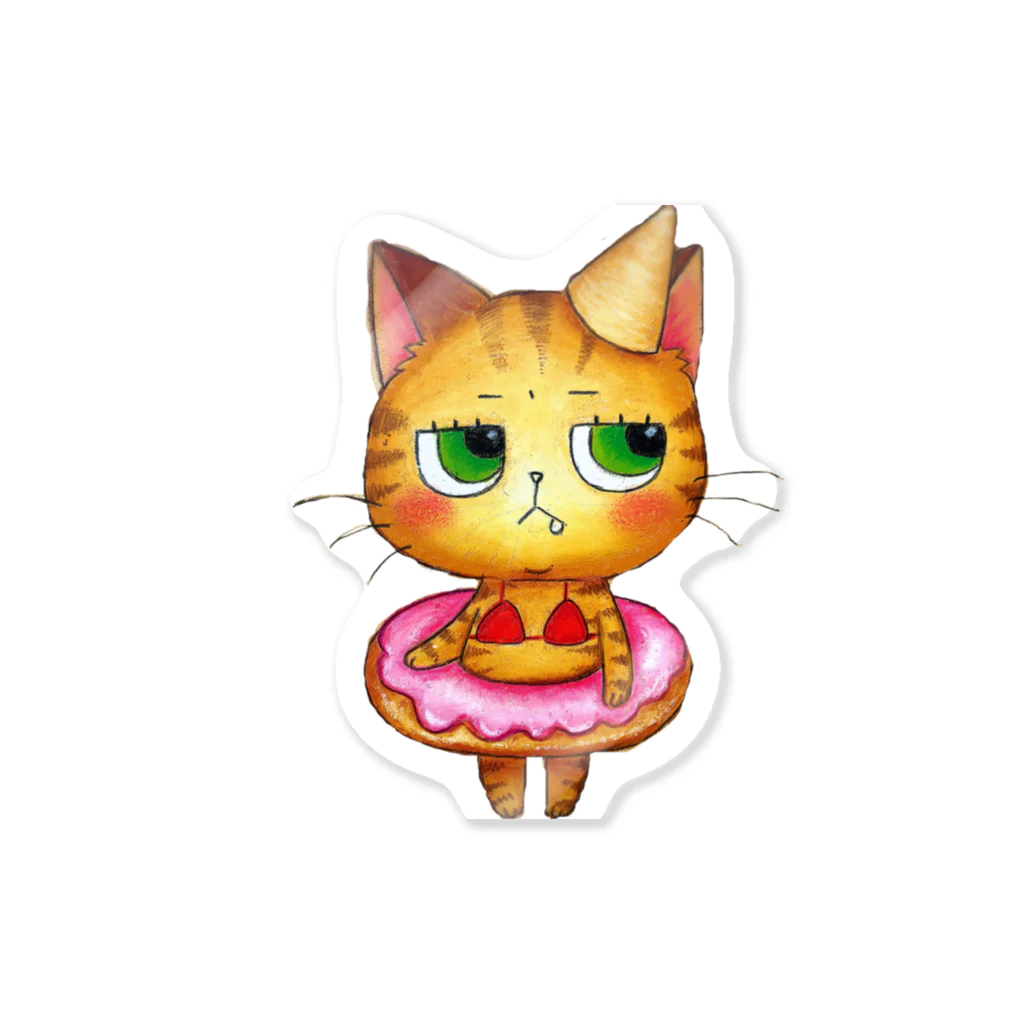 ほっこり絵描きあきこのビキニのちーちゃん Sticker