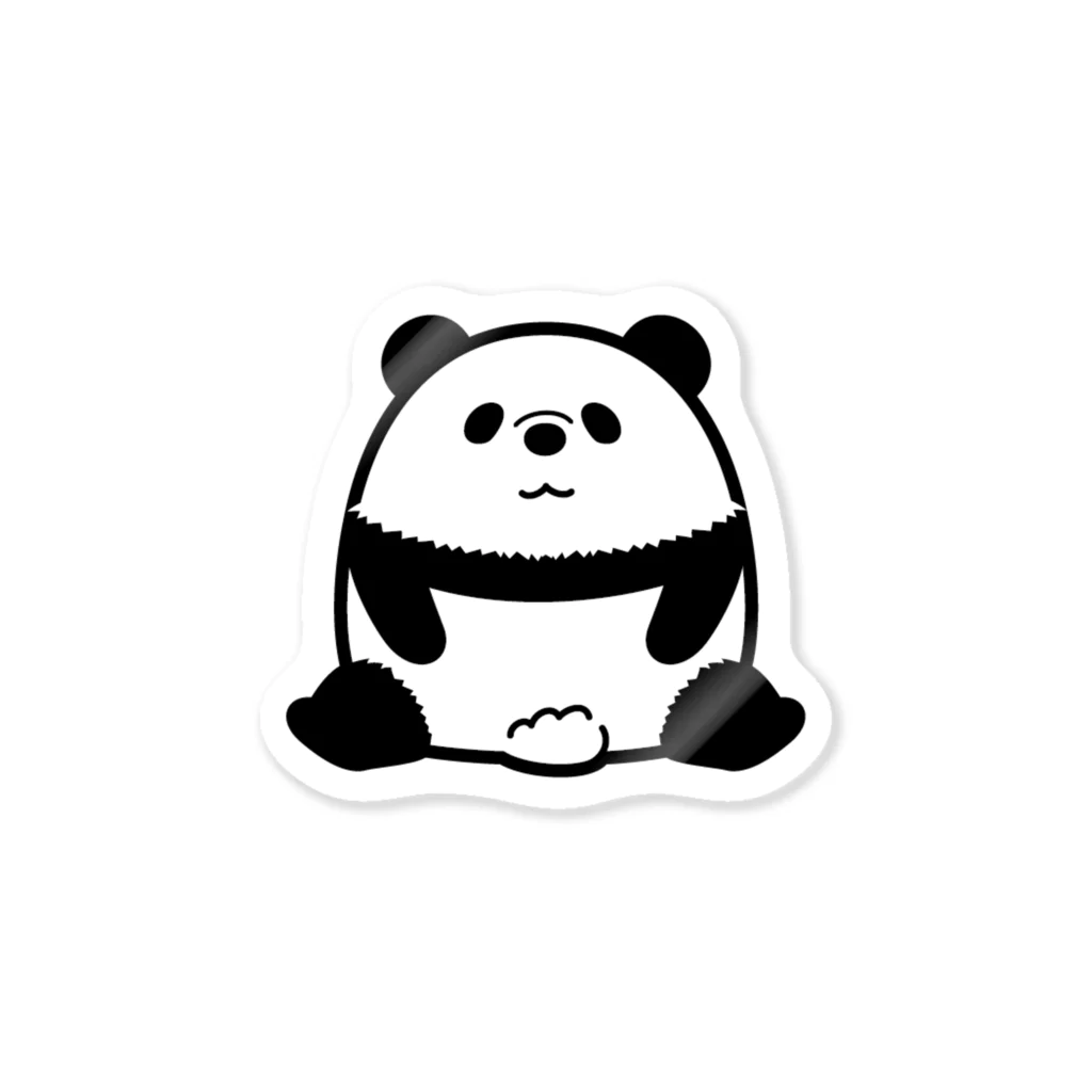 sirokuro okibaのパンダのこども（無） Sticker