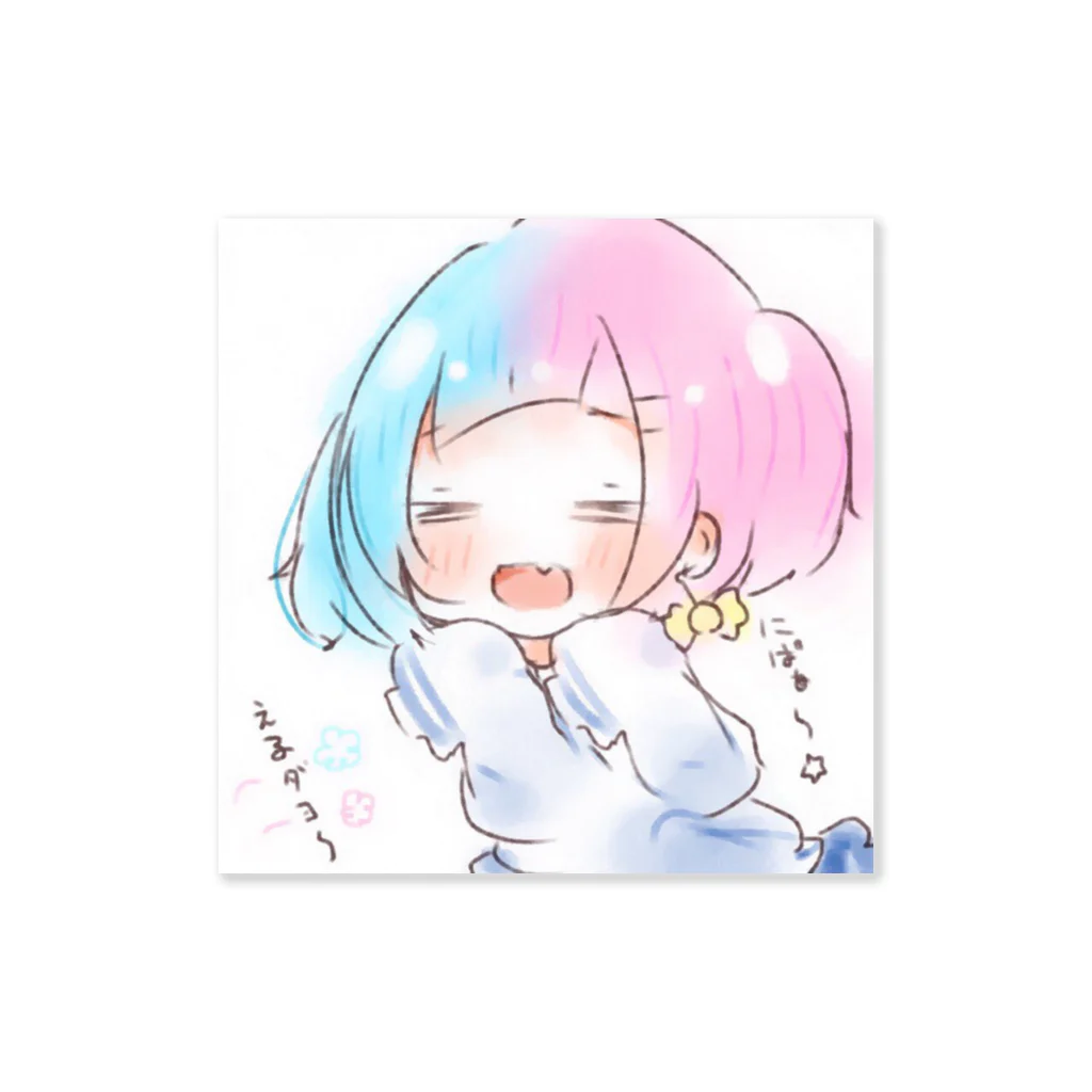 あめつきʕ•̫͡•ིʔྀアイコン企画中のえるぅカップ Sticker