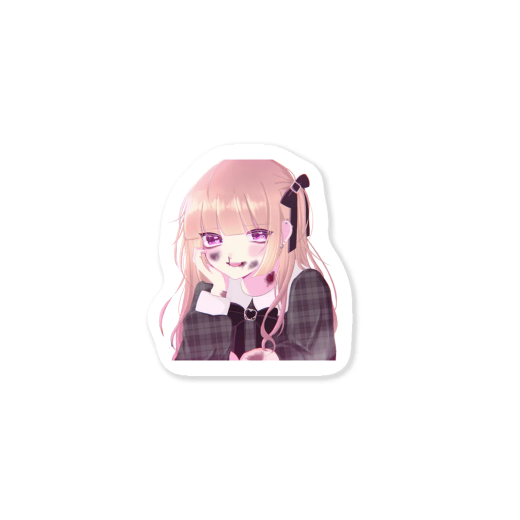 かわいいカノジョのめんへらおんな Sticker