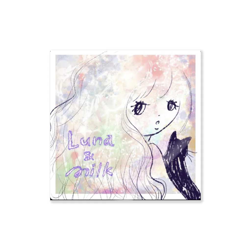 melancholy.shopのMilk❌lunaコラボ Sticker