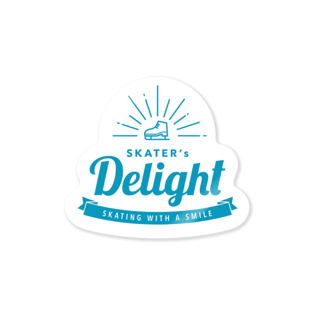 rd-T（フィギュアスケートデザイングッズ）のSKATER'S DELIGHT02_bl Sticker