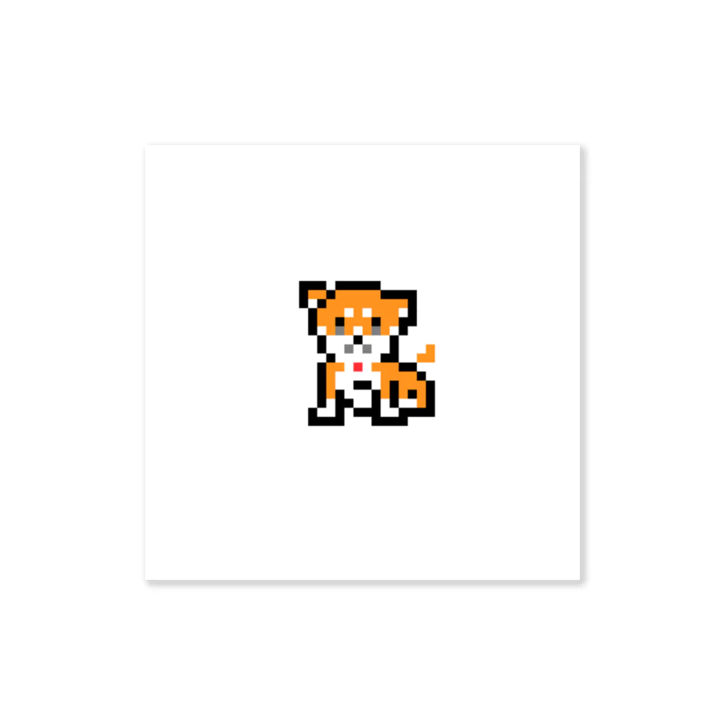 nantekottaiのドット絵　ワンコ ステッカー