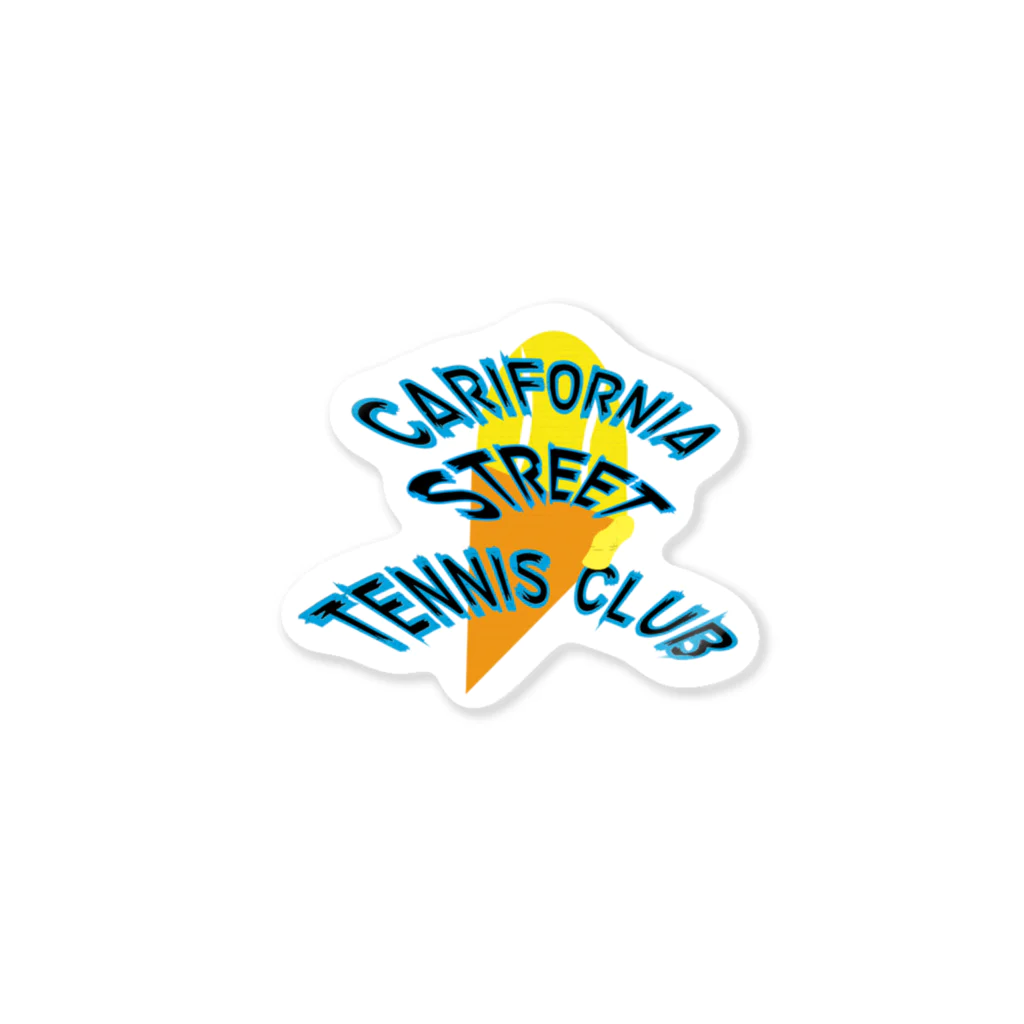 CALIFORNIA STREET TENNIS CLUBのテニスボールアイスクリーム Sticker