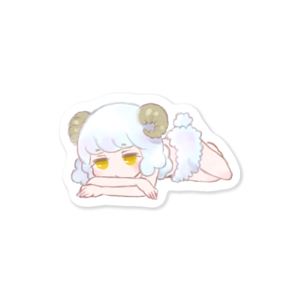 実験用ねずみのねむみひつじ Sticker